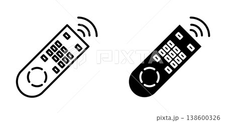 Remote Control icon design template 138600326
