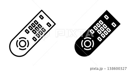 Remote Control icon design template 138600327
