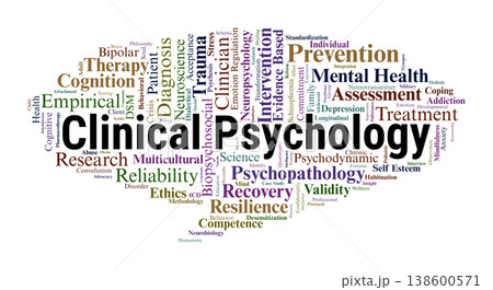 Clinical Psychology Word Cloud. A Comprehensive Mapping of Evidence Based Practice, Diagnostic Frameworks, Psychotherapeutic Modalities, and the Biopsychosocial Nature of Mental Health. 138600571