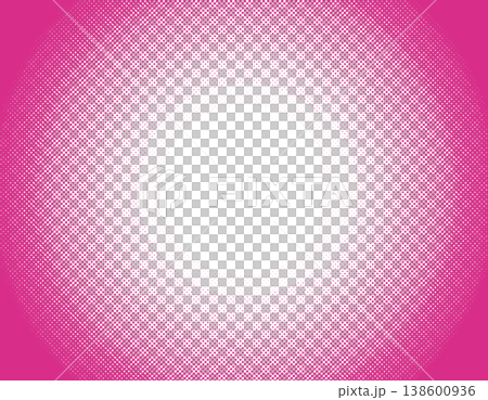 Radial halftone dot frame background - pink Radial halftone dot frame background - pink 138600936