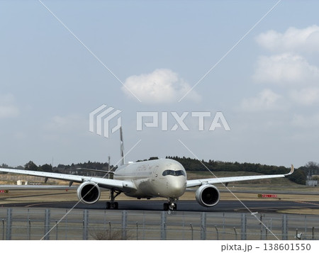 着陸した飛行機 着陸した飛行機 138601550