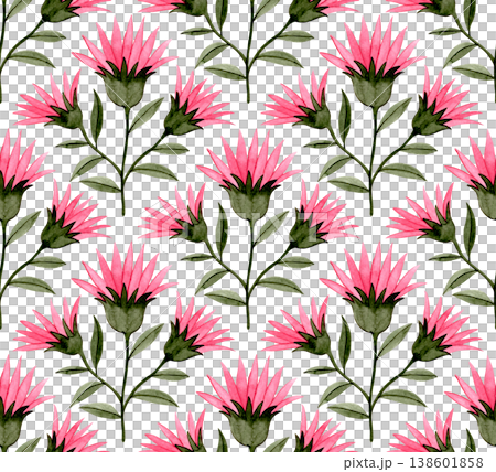Seamless floral pattern. watercolor geometric print Seamless floral pattern. watercolor geometric print 138601858