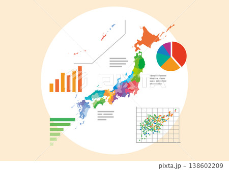 日本に関するグラフイラスト 138602209