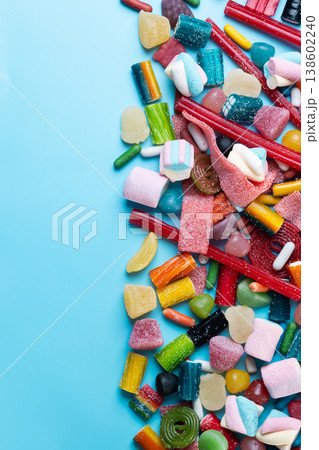Colorful assortment of candies Colorful assortment of candies 138602240