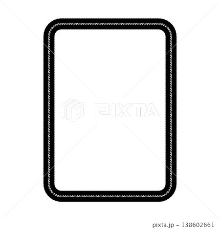 Decorative rope braid border frame vector illustration collection minimal black braided edge rectangle rounded frame for label card design Decorative rope braid border frame vector illustration collection minimal black braided edge rectangle rounded frame for label card design 138602661
