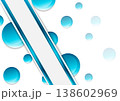 Blue and white geometric abstract background 138602969