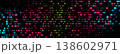 Colorful shiny sparkling halftone particles abstract futuristic background 138602971