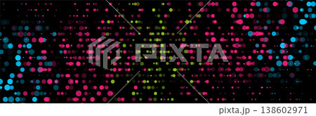 Colorful shiny sparkling halftone particles abstract futuristic background 138602971