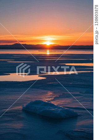 夕日 日没 夕焼け 138603878