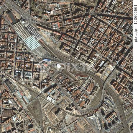 Town, buildings and top view of earth map with nature, water and residential landscapes. Globe, land and aerial of street with field and houses from aerospace satellite for environment development. Town, buildings and top view of earth map with nature, water and residential landscapes. Globe, land and aerial of street with field and houses from aerospace satellite for environment development. 138605661