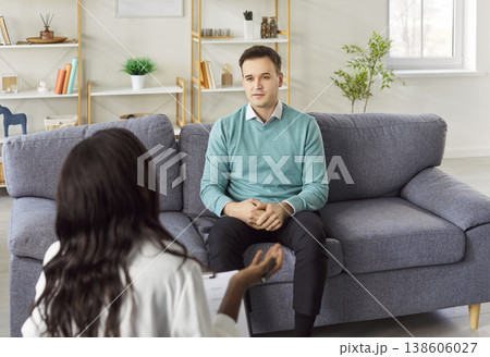 Therapist meeting talk, mental health professional visit, hr manager counseling African American Therapist meeting talk, mental health professional visit, hr manager counseling African American 138606027
