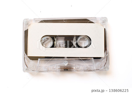Retro audio cassette isolated on white background 138606225