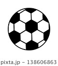 An isolated soccer ball on a white background. A football match. World Football Day. 138606863