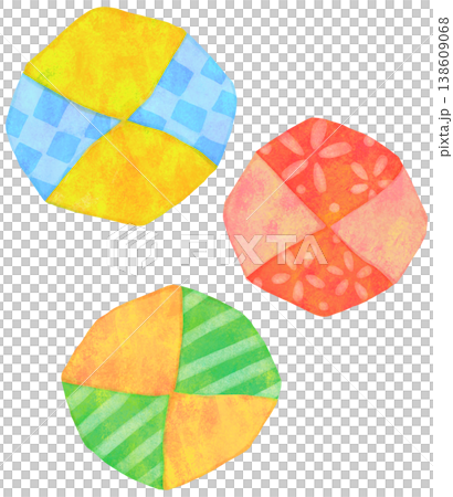 帶有圖案的豆袋插圖 138609068