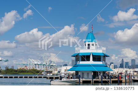 Miami, Florida, USA - June 09, 2024: Miami beach marina. Travel destination. Yacht in marina on Biscayne Bay. Luxury lifestyle. Summer vacation. Florida Biscayne bay Miami. Biscayne Bay banner Miami, Florida, USA - June 09, 2024: Miami beach marina. Travel destination. Yacht in marina on Biscayne Bay. Luxury lifestyle. Summer vacation. Florida Biscayne bay Miami. Biscayne Bay banner 138610775