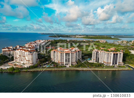 Aerial view. Aerial view of cityscape with skyscraper in Miami Beach. Skyline marina aerial cityscape. Cityscape of Miami south beach. Florida with modern skyscrapers in downtown Miami. Aerial drone Aerial view. Aerial view of cityscape with skyscraper in Miami Beach. Skyline marina aerial cityscape. Cityscape of Miami south beach. Florida with modern skyscrapers in downtown Miami. Aerial drone 138610833