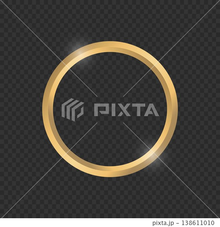 Shiny Golden Metallic Ring Frame Shiny Golden Metallic Ring Frame 138611010