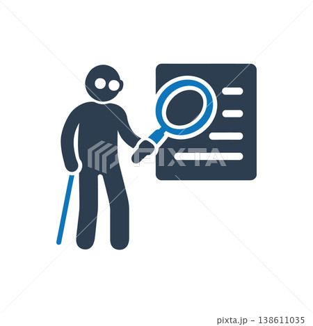Visual Aid Reading Icon Visual Aid Reading Icon 138611035
