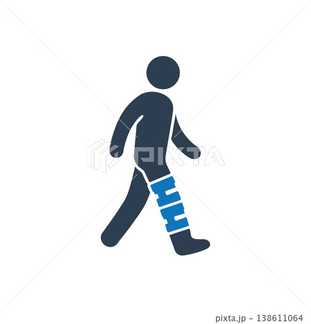 Leg Brace Support Icon 138611064