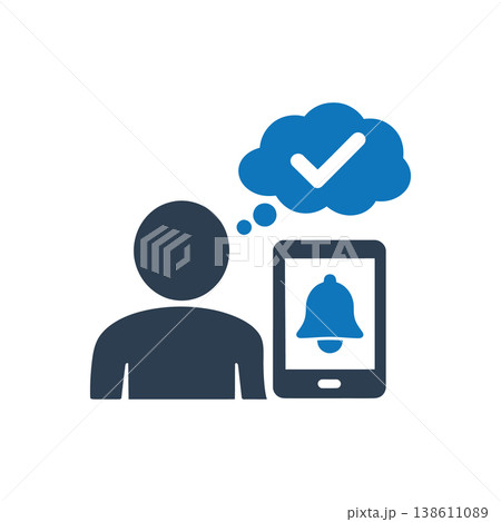Accessible Alert Notification icon Accessible Alert Notification icon 138611089