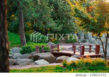 Idyllic picturesque environment garden greenery grass lawn nature scenery view summer park landscape wallpaper concept Idyllic picturesque environment garden greenery grass lawn nature scenery view summer park landscape wallpaper concept 138611172