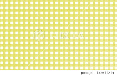 くすみ系黄色のギンガムチェック くすみ系黄色のギンガムチェック 138611214