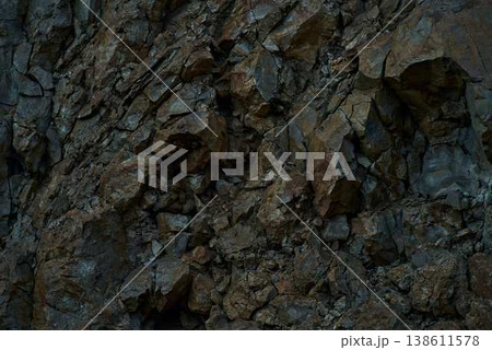 Natural rock texture background abstract stone surface with rough cracked pattern 138611578