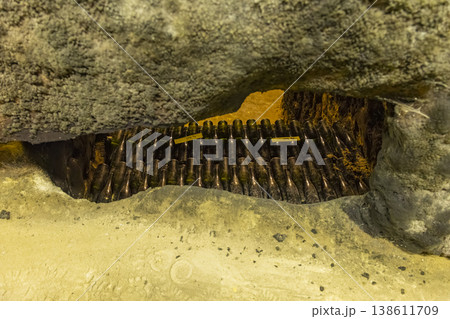 Hidden ammunition storage in underground Znojmo bunker Czechia Hidden ammunition storage in underground Znojmo bunker Czechia 138611709