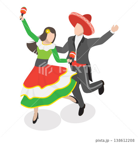 3D Isometric Flat Vector Illustration of Latin America, Mexico Travel Collection For Social Media And Blogs. Item 1 138612208