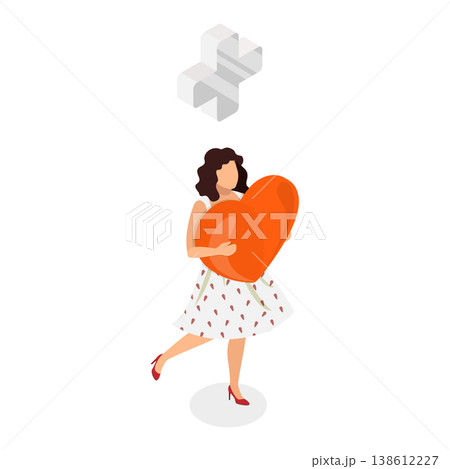 3D Isometric Flat Vector Illustration of Harmony and Relaxation, Benefits And Positive Aspects Of Transcendental Meditation. Item 1 138612227