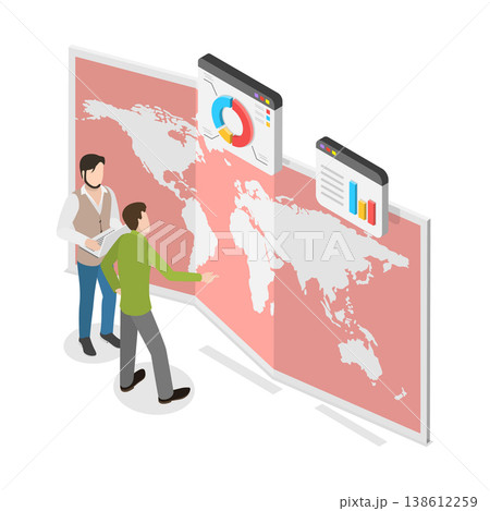 3D Isometric Flat Vector Illustration of Studying Data for Weather Forecasting, Meteorology Scenes. Item 2 3D Isometric Flat Vector Illustration of Studying Data for Weather Forecasting, Meteorology Scenes. Item 2 138612259