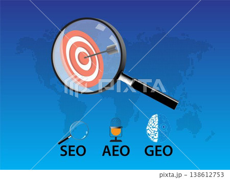 Strategies for improving online visibility. SEO, AEO, and GEO. 138612753