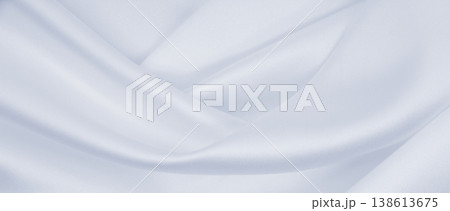Smooth elegant grey silk or satin luxury cloth as wedding background. Luxurious background design 138613675