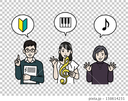 音楽講師、ピアノ講師のイラスト 138614231