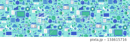 Math Education Seamless Pattern 138615716