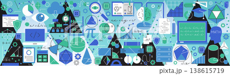 Mathematics Science Banner 138615719