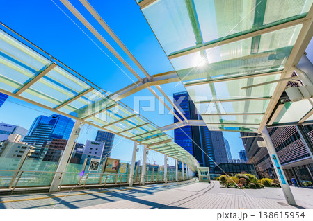 東京 品川区 大崎駅西口のペデストリアンデッキ 東京 品川区 大崎駅西口のペデストリアンデッキ 138615954