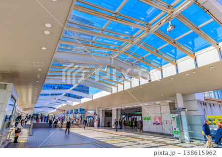 東京 品川区 大崎駅西口のペデストリアンデッキ 東京 品川区 大崎駅西口のペデストリアンデッキ 138615962