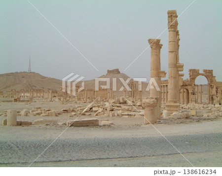 シリア。今は無きパルミラ遺跡群 138616234
