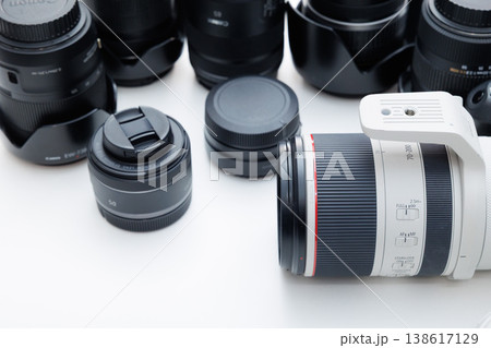 一眼レフカメラと望遠レンズの撮影のイメージ画像 138617129