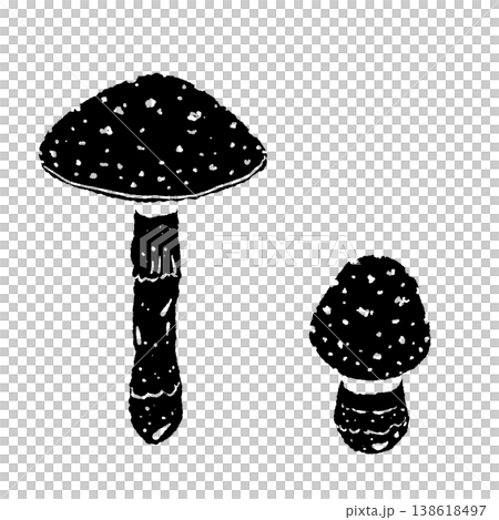 Mushroom, Silhouette, Vector 138618497