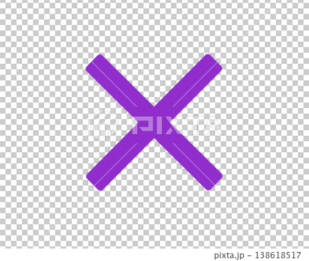 簡易 X 圖示(紫色) 簡易 X 圖示(紫色) 138618517
