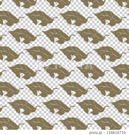 A Halloween-themed all-over background featuring a continuous pattern of light brown, insect-eaten withered leaves. A Halloween-themed all-over background featuring a continuous pattern of light brown, insect-eaten withered leaves. 138618710