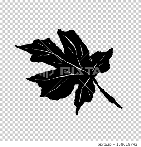 Halloween monochrome maple leaf silhouette illustration (alternate version) Halloween monochrome maple leaf silhouette illustration (alternate version) 138618742