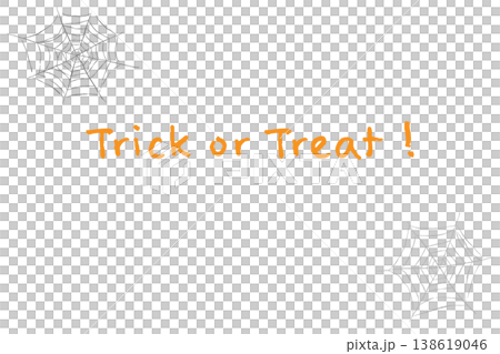 萬聖節「不給糖就搗蛋」文字,背景為斜向蜘蛛網(橫向顯示) 萬聖節「不給糖就搗蛋」文字,背景為斜向蜘蛛網(橫向顯示) 138619046