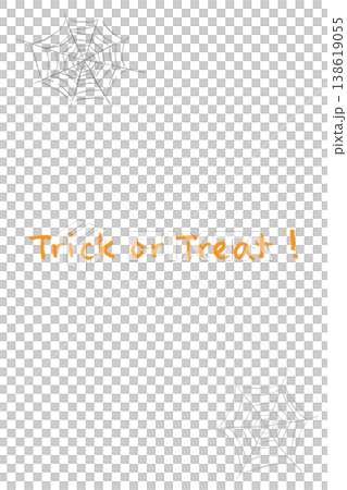 萬聖節「不給糖就搗蛋」字樣,帶有多個蜘蛛和蛛網圖案 - 豎版邀請函模板 萬聖節「不給糖就搗蛋」字樣,帶有多個蜘蛛和蛛網圖案 - 豎版邀請函模板 138619055
