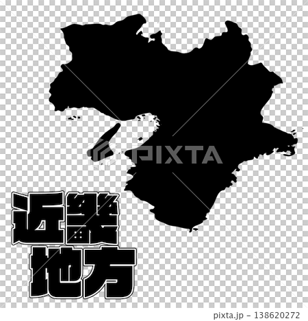 近畿地方地図 138620272