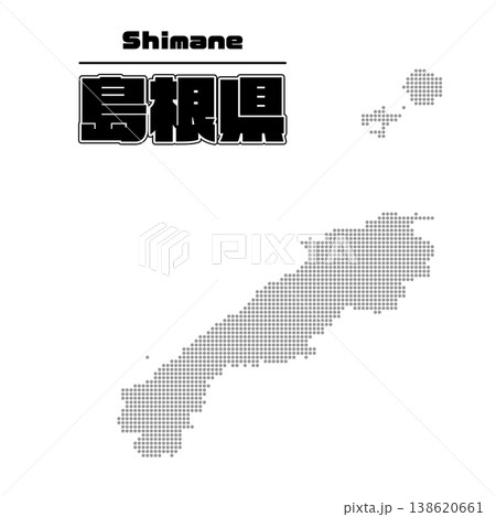 島根県地図 138620661