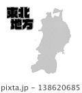 東北地方地図 138620685
