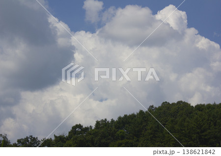 Sky with clouds and summer mountains 138621842